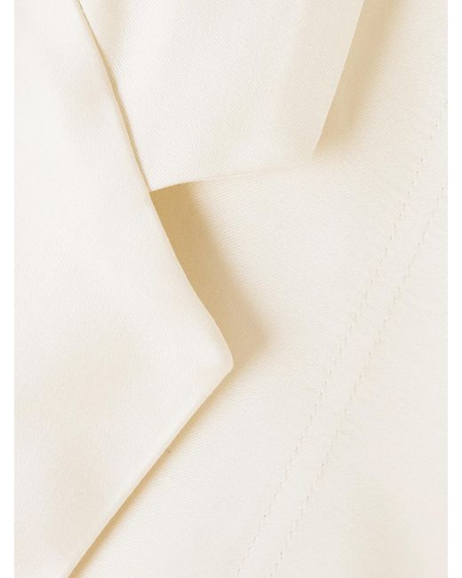 Totême  Natural Satin Wrap Blouse