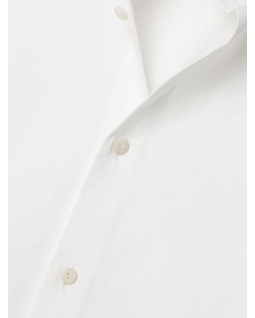 FFORME White Chris Couture Oversized-Hemd Aus Baumwollpopeline