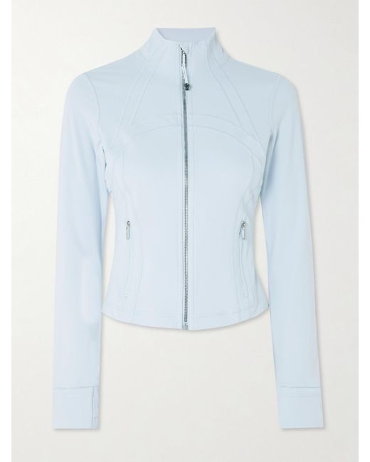 lululemon athletica Blue Define Cropped Nulu Jacket