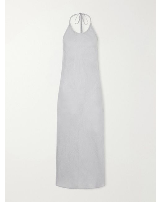 James Perse White Linen Midi Dress
