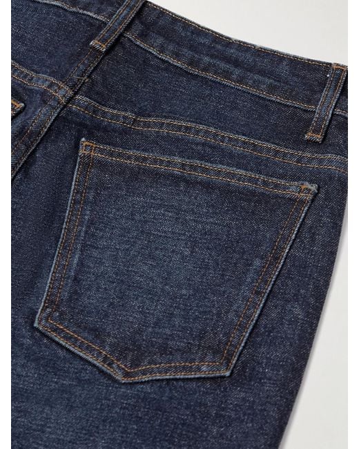 Khaite Blue Danielle High-Rise Straight-Leg Jeans