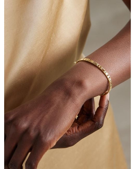 Sydney Evan Natural Open Icon 14-Karat Bracelet