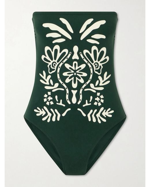 Eres Green Printed Swimsuit