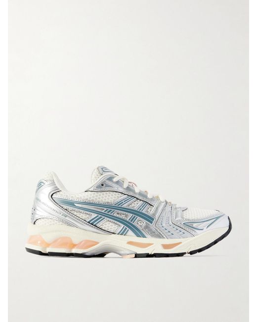 Asics Blue Gel-Kayano 14 Sneakers Aus Mesh Mit Gummi- Und Metallic-Besätzen