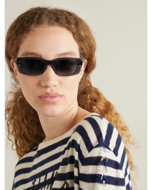 Dior Gray Diorhighlight S2I Rectangular-Frame Acetate Sunglasses