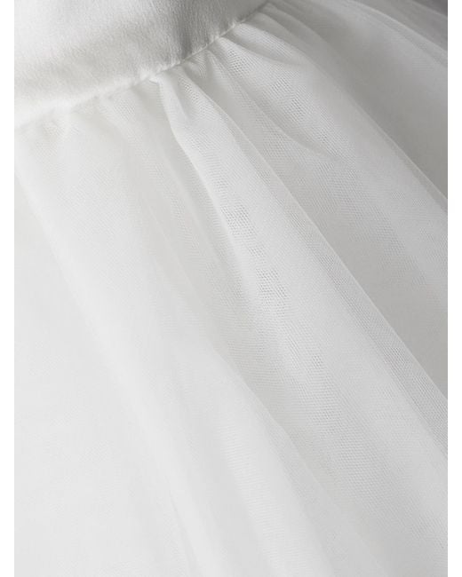 Vivienne Westwood White Joe Petticoat Maxirock Aus Tüll Mit Satinbesatz Und Krinoline