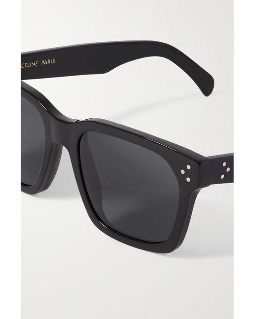 Céline Black Oversized Square-Frame Acetate Sunglasses