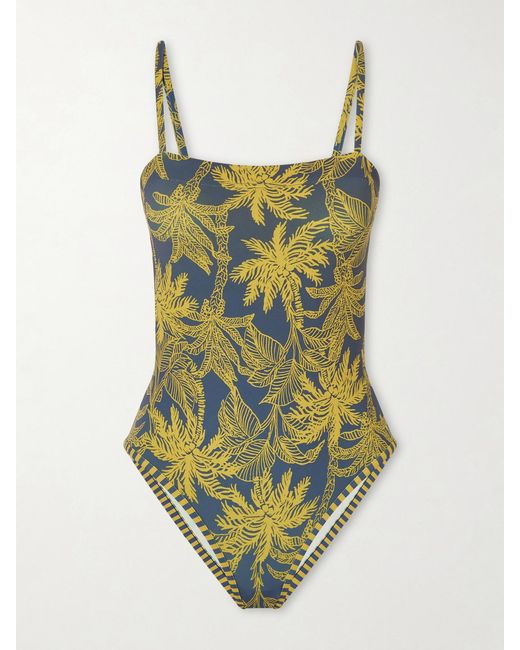 Eres Green Tropical Printed Swimsuit