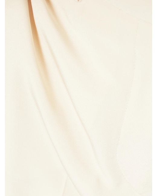 Isabel Marant White Noanda Crepe Straight-Leg Pants