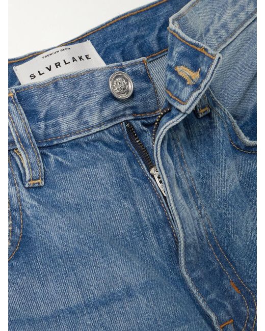 SLVRLAKE Denim Blue Grace Hoch Sitzende Jeans Mit Weitem Bein