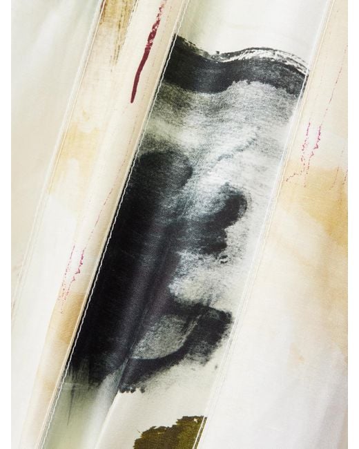 Aje. White Bisou Midikleid Aus Webstoff Mit Print