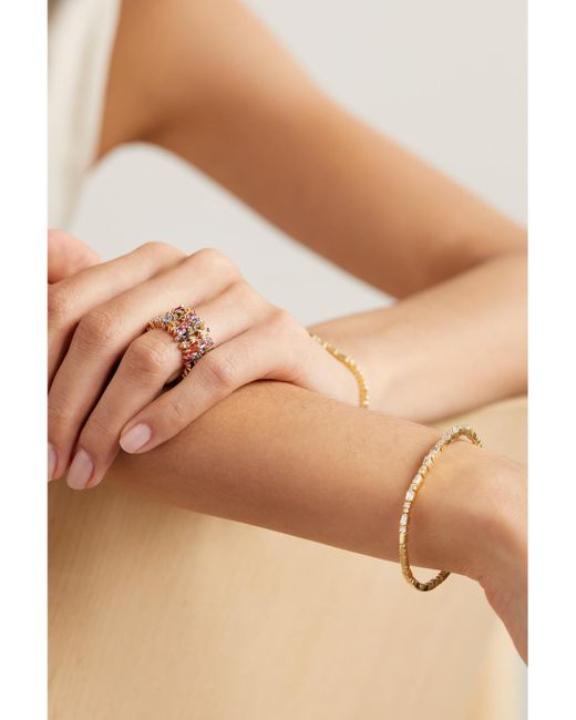Suzanne Kalan Metallic 18-Karat Rose Sapphire Ring