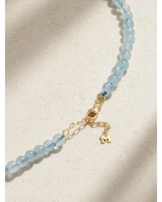 Mateo Natural 14-Karat Aquamarine Necklace
