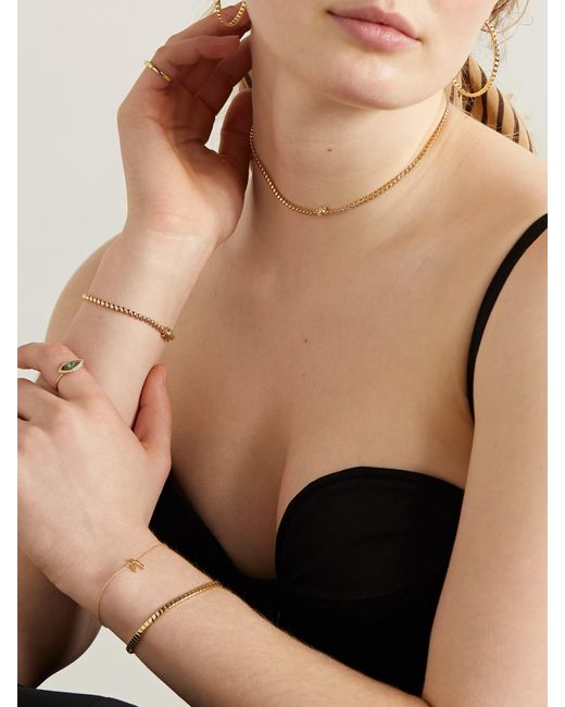 Jennifer Meyer Natural Mini Wishbone 18-Karat Bracelet