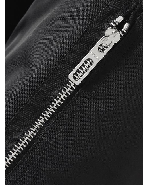 Sportmax Black Cropped Shell Bomber Jacket