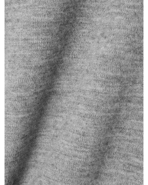 Balmain Gray Wool And Cotton-Blend Leggings
