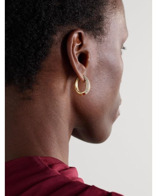 Anita Ko Natural 18-Karat Diamond Hoop Earrings