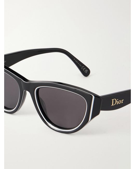 Dior Gray Dior Pop B1I Cat-Eye Acetate Sunglasses