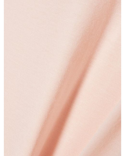 Norma Kamali Pink Racer Tanktop Aus Stretch-Jersey