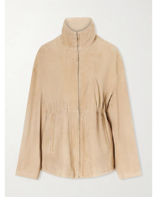 Nour Hammour Natural Passage Suede Jacket