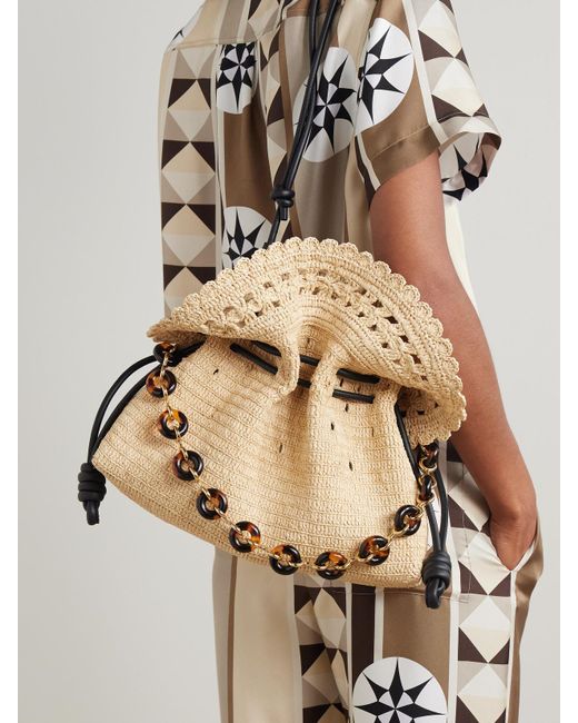 Loewe Natural Chunky Donut-Tone And Tortoiseshell Acetate Chain Strap