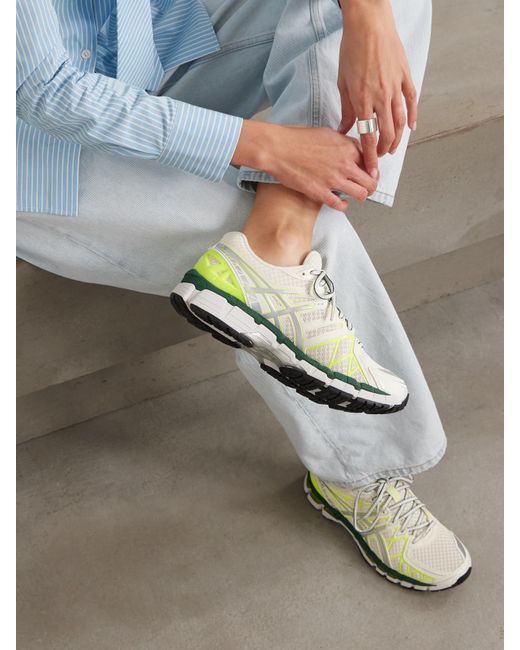 Asics Green Gel-Kayano 20 Sneakers Aus Mesh Mit Gummibesätzen
