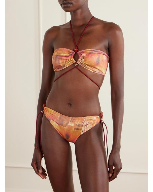 Isabel Marant White Alvina Embellished Bikini Briefs