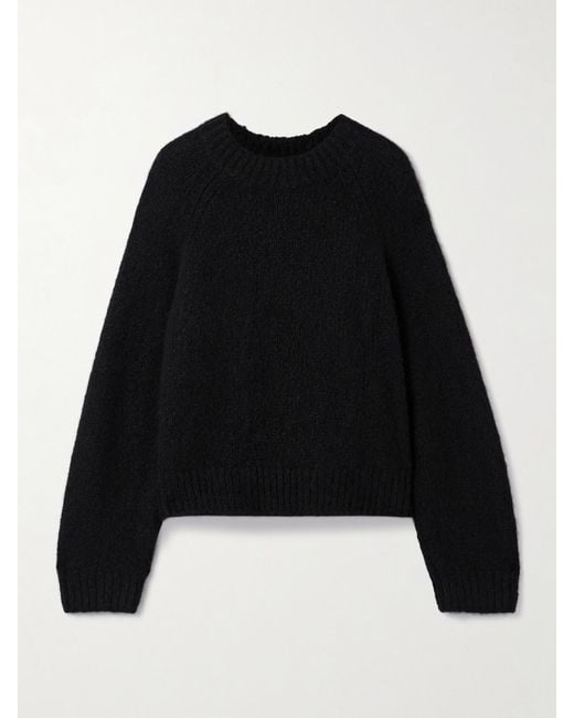 Nili Lotan Black Tomaso Cashmere And Silk-Blend Sweater
