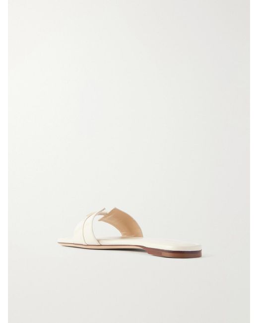 Tom Ford Natural Julianne Patent Leather Flats