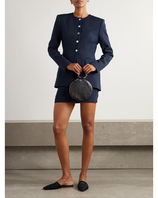 TOVE Blue Moya Wool-Twill Jacket