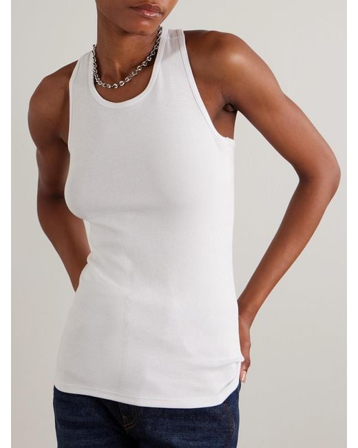 Commando Black Set Of Two Ribbed Stretch-Jersey Tanks