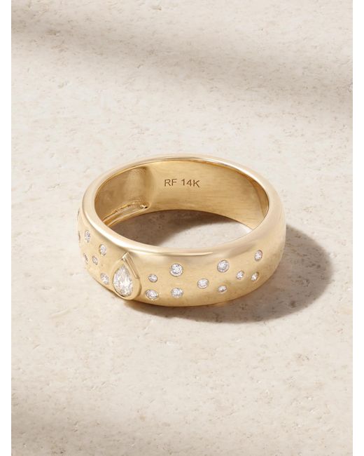 Roxanne First Natural Cigar Constellation 14-Karat And Diamond Ring