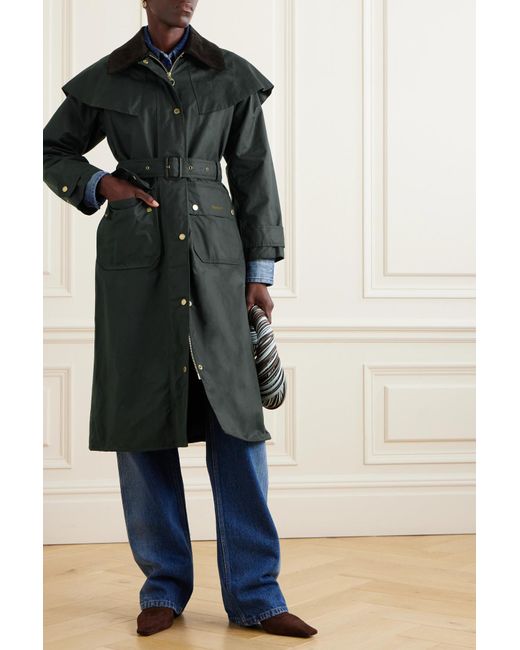 Barbour single shop breasted coat