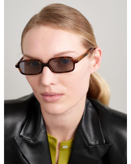 Miu Miu Multicolor Rectangular-Frame Acetate Sunglasses