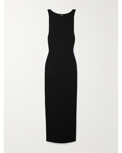 Khaite Black Evelyn Maxikleid Aus Stretch-Strick