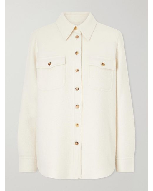Gabriela Hearst Natural John Austin Cashmere Shirt