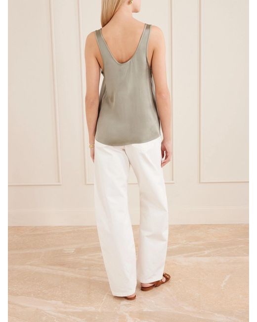 Anine Bing Natural Lea Silk Tank