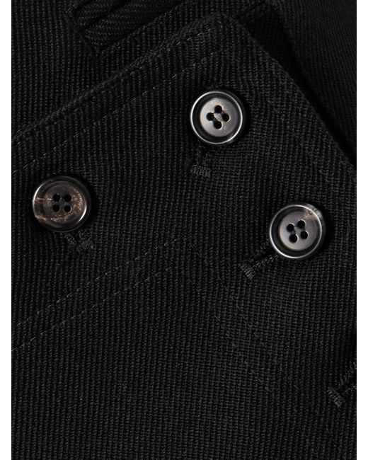 Bode Black Sailor Wool-Twill Straight-Leg Pants
