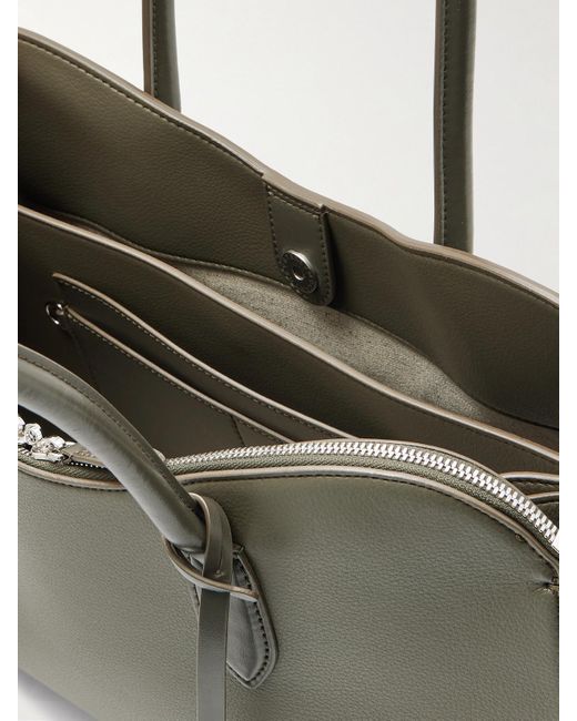 Stella McCartney Natural Ryder Embellished Textured Vegan Tote
