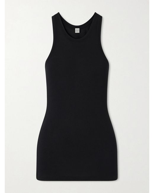 Totême Black Jersey Tank Top