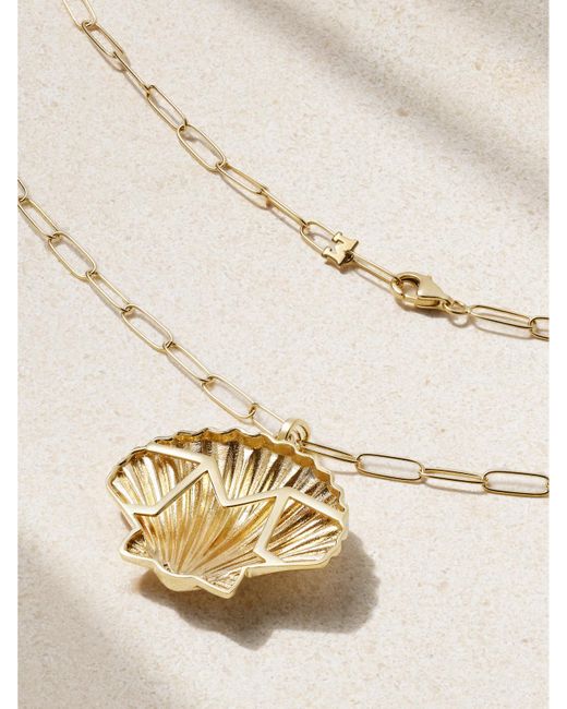 Mateo Natural Large Venus 14-Karat Necklace