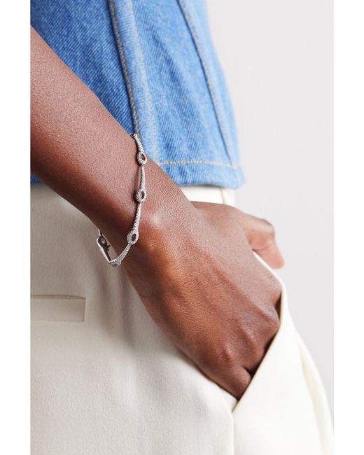 Melissa Kaye Natural Lola Needle Linked 18-Karat Diamond Bracelet