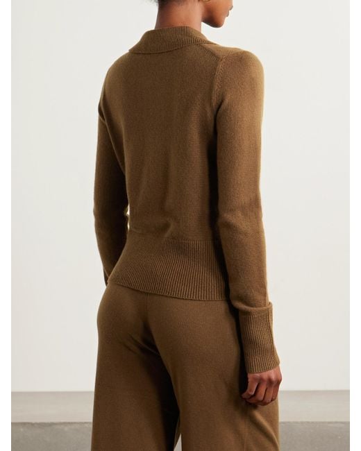 LeKasha Brown Fraga Organic Cashmere Cardigan