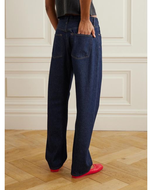 Agolde Blue Kelly Mid-Rise Straight-Leg Jeans