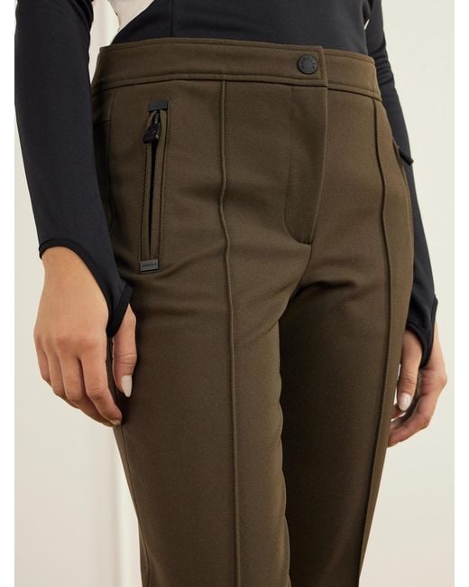 Moncler Natural Skinny Stretch-Twill Straight-Leg Ski Pants