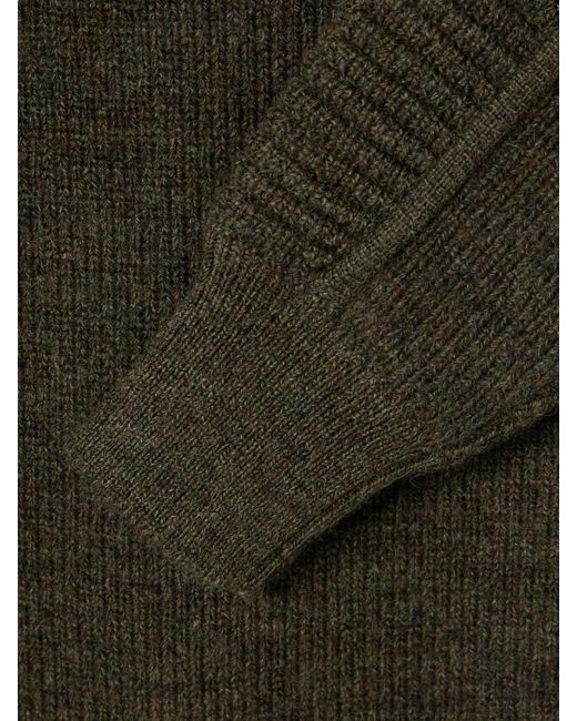 Isabel Marant Green Hilde Ribbed Wool Mini Dress