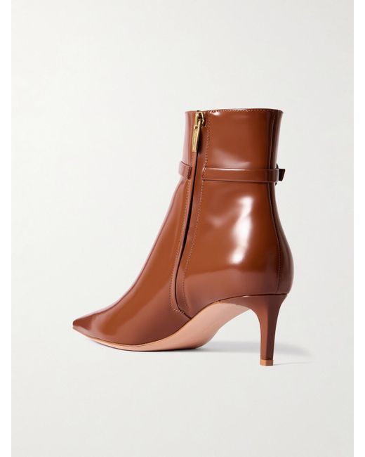 Gianvito Rossi Brown Tokio 55 Leather Ankle Boots