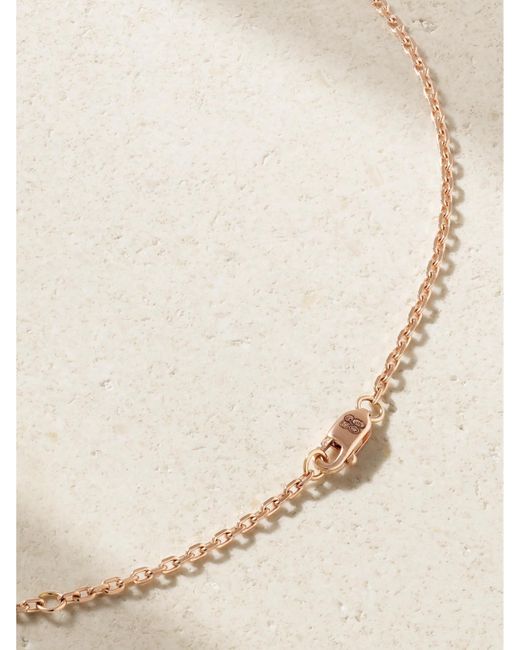 Repossi Blue Antifer 18-Karat Rose, And Diamond Necklace