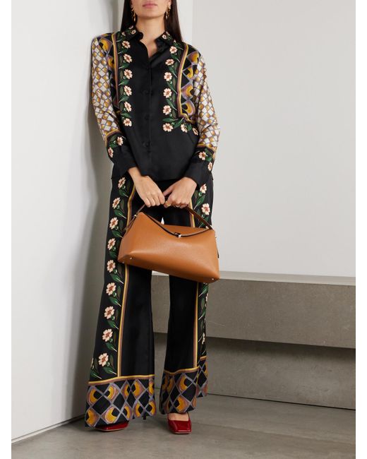 LaDoubleJ Black Boy Printed Silk-Twill Shirt