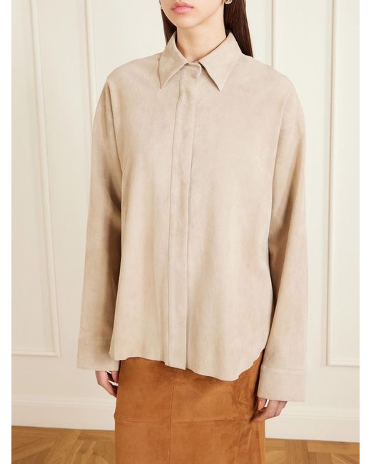 Stouls Natural Simone Suede Shirt